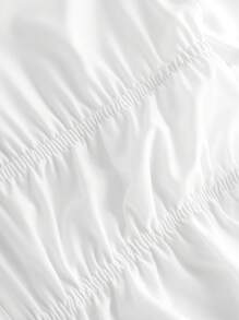 Girlism Teen Girls' White Tie Front Short Sleeve Shirt, Cutout Design, Retro Pirate Style, Hippie Clothing, Top, Suitable For Spring/Summer, Vacation Vibe Bowknot Blouse