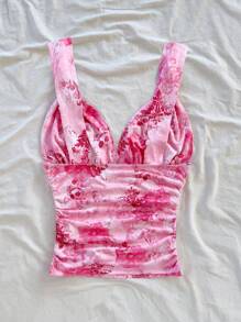 Soleia 女士休闲花卉印花度假背心