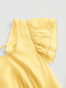 SHEIN MOD Plus Size Yellow Cap Sleeve Waist-Cinched Dress Women Clothing Dresses Women Midi Dresses Party Dresses For Women Women Cocktail Dresses Classy Dresses For Woman Dresses For Women Elegant Women Midi Dresses Vintage Dress Women Yellow Dress Women Long Dresses Women Dresses Easter Women Easter Dress Yellow Easter Dress,Birthday Dresses For Women