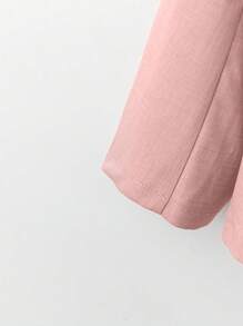 Rometta Plus Size Women Solid Long Sleeve Blazer And Knee Length Pleated Skirt Set Graduation,Back To School,Teacher Outfits For Women Fall Cloth For Women Autumn