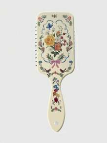 ROMWE Fairycore Bowknot Rose Flower Designed Cushion Hair Brush For Women