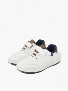 JNSQ 百搭拼色休闲儿童平底运动鞋，适合校园、四季穿着的学生运动鞋 - 彩色 - 查看 3