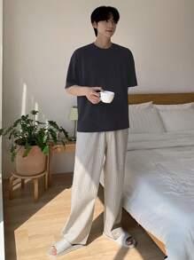 DAZY Men's T-Shirt And Home Wear Set, Spring/Summer Pajama - Multicolor - View 1