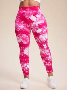 SHEIN Sport Studio Leggings sportivi senza cuciture che snelliscono, disponibili in taglie forti