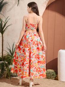 Floral Print Dress For Teen Girls, Comfortable & Fashionable Summer Wear, Sweet & Pretty Essential