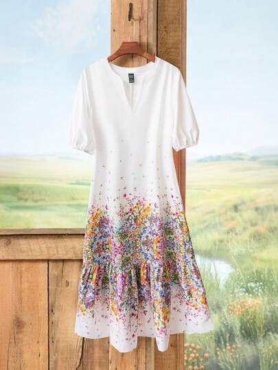 Rusticease Summer Outfit Tropical Vacation Woman Clothes Women Long Dresses