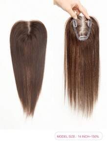 Hair Topper Human Hair Transparent Lace Base 3*4inch Women Toupee Invisible Free Part Hair Toppers Hair Extension - S2 - View 3