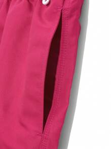 Manfinity Swimmode Men's Letter Print Drawstring Waist Casual Beach Shorts