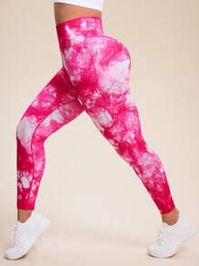 SHEIN Sport Studio Leggings sportivi senza cuciture che snelliscono, disponibili in taglie forti