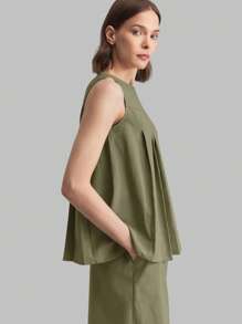 Ontre Women's Fashion Solid Color Sleeveless Tank Top