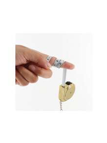 SHEIN Portable Mini Tape Measure Small Household Measuring Tape Retractable 2m Mild Steel Key Chain Tape Measure Mini Measuring Tools