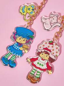 Strawberry Shortcake X SHEIN 4 件装亚克力杯配件识别标签，杯柄个性化吊坠链，适用于带柄马克杯、钥匙扣，可用于办公室、家居、生日派对、礼品创意、情人节、春夏、假期等场合。 - 彩色 - 查看 9