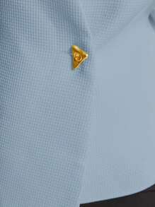 Hauture Elegant White Blouse With Butterfly Brooch