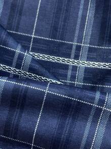 SHEIN Leap Crew 4-Piece Tween Boy Simple Casual Round Neck Short Sleeve Solid Color Pajama T-Shirt And Plaid Pattern Loose Pajama Set