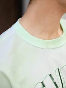 Maija 男士字母印花圆领休闲宽松短袖T恤 - 彩色 - 查看 7