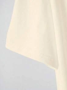 INAWLY Áo thun cổ tròn rộng rãi họa tiết động vật đại dương dành cho nữ, mùa hè - Màu Khaki - Xem 5