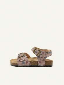 Cozy Pixies Sandalias planas de bebé con diseño floral vintage y estilo bohemio, de piel sintética
