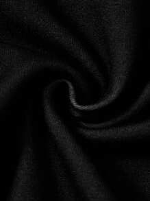 The Winx X SHEIN 少女卡通公主炫酷图案黑色舒适紧身裤