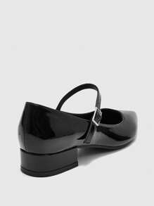 CUCCOO BIZCHIC New Pointed Toe Women High Heel Shoes With Bow, Color Blocking & Rivets, Elegant French Style For Christmas - Black - View 8