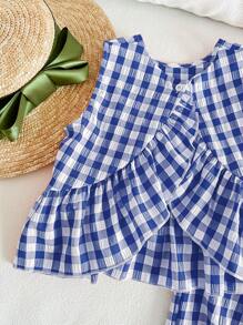 SHEIN LMoss Kids LMoss Young Girls Sets - Blue - View 4