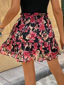 SHEIN Frenchy Falda de línea A minimalista para mujer, apta para el verano