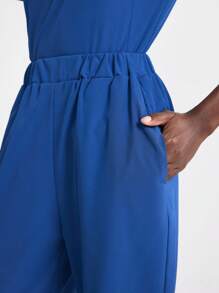 TaskEZ Scrub Uniform Set: Blouse And Trousers,Sets For Women Casual Scrub Sets Scrub Sets For Women Women Scrub Sets Work Clothes Women - Blue - View 6