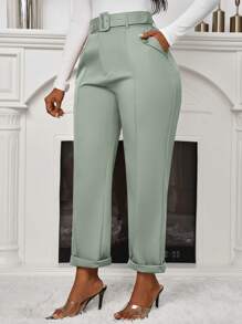 Zolique Women's Casual High Waist Pencil Pants, Autumn Fall Cloth For Women