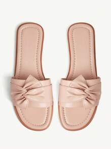 CUCCOO CHICEST Women's Simple Practical Flat Sandals - Apricot - View 1