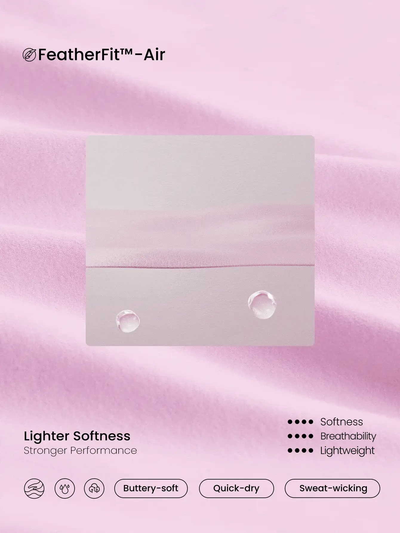 GLOWMODE Abito da allenamento FeatherFit™ Air Match Point con scollo quadrato e schiena a racer, fessura frontale e coulisse piatta, pantaloncini incorporati, tasche laterali, grip antiscivolo, adatto per tennis, golf, pickleball e uso quotidiano a basso impatto - Rosa Bubblegum - Visualizzare 6