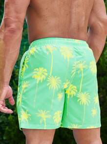 Manfinity Swimmode Men's Simple Fashionable Beach Shorts, Suitable For Summer - Multicolor - View 2