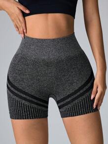 Easithlete 休闲简约无缝运动短裤，深灰色