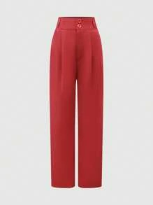 SHEIN Clasi 女士高腰直筒休闲裤，春夏