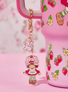 Strawberry Shortcake X SHEIN 4 件装亚克力杯配件识别标签，杯柄个性化吊坠链，适用于带柄马克杯、钥匙扣，可用于办公室、家居、生日派对、礼品创意、情人节、春夏、假期等场合。 - 彩色 - 查看 3