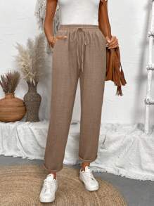 Calvaya Dames lente/zomer getextureerde denimblauwe skinny broek