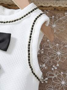 SHEIN Vestido sin mangas elegante con decoración de mariposa Darlene para niña, apropiado para salidas casuales y reuniones, para verano
