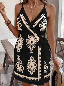 SHEIN VCAY Robe décontractée sans manches grande taille, simple et , convient pour l'été