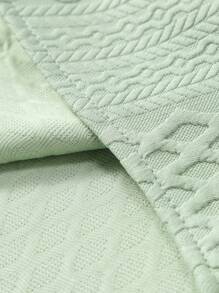 Manfinity Homme Bộ áo sơ mi ngắn tay và quần short dệt kim Jacquard phong cách thường ngày dành cho nam, thích hợp cho kỳ nghỉ bãi biển Hawaii, lễ hội âm nhạc và trang phục thường ngày. Món quà tuyệt vời cho bạn trai hoặc chồng, trang phục ấm áp - Màu xanh chanh - Xem 3