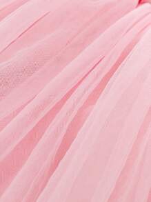 Baby Girl Spring&Summer Casual Style Wesh Short Skirt - Pink - View 5