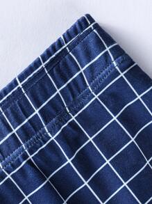 4pcs Men's Patch Letter Print Casual Harem Pants Set - Multicolor - View 7