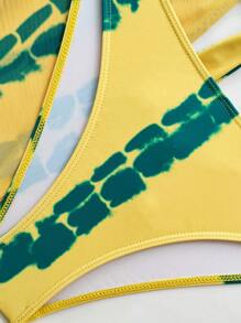 SHEIN Swim 3pcs/Set Simple Fashion Swimwear, Suitable For Summer - Multicolor - View 4