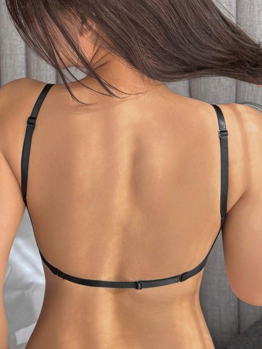 DAZY حمالة صدر لاسلكية مشكلة للضوء بشكل سلس للنساء، ملابس داخلية للنساء للعودة إلى المدرسة - الأسود - مشاهدة 1