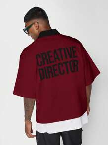 SUMWON Professional Creative Director Statement Shirt Oversized Streetwear Design Studio Fashion Industry Graphic Print Career Casual Relaxed Fit Modern Urban Workwear