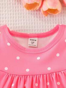 SHEIN 2pcs/Set Girls Cartoon Rainbow Print Sleeveless Dress & Vest Top Pajama Set, Cute/Vintage/Playful, Basic Casual, Summer, Sleepwear