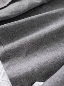 SHEIN 2pcs Baby Boy/Girl Casual Simple Solid Color Short Sleeve Blazer Jacket And Elastic Waist Shorts Set, Suitable For Summer