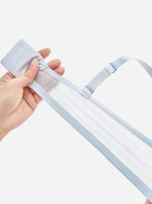 LUVLETTE Plus Dream Curve Air 全覆盖透气透明网眼垫杯蓝色基本款清爽舒适迷你文胸 - 薄荷藍 - 查看 11