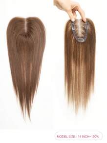 Hair Topper Human Hair Transparent Lace Base 3*4inch Women Toupee Invisible Free Part Hair Toppers Hair Extension - S6 - View 2