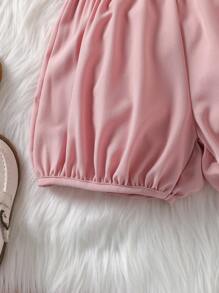 2 Stücke Set für Kleine Mädchen, elegant, im koreanischen Stil, mit Blumenmuster, Leibchen und Shorts