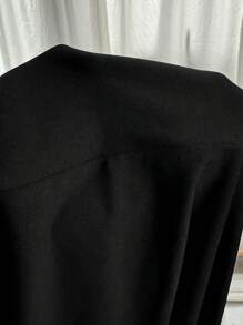 SHEIN EZwear Black Long Pencil Skirt For Plus Size Women, Casual