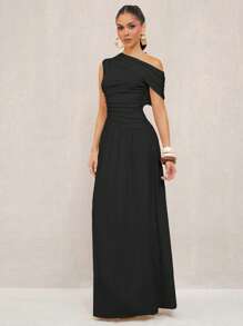 Lumalex 奢华女士超长婚礼礼服 - 黑色 - 查看 6