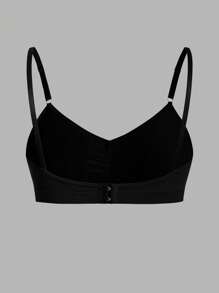 7pcs Seamless Underwear Set, Comfortable Casual Bra With Adjustable Straps - Black - View 2